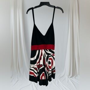 Lane Bryant Black and Red Backless Top